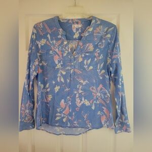 Floral Blue Shirt